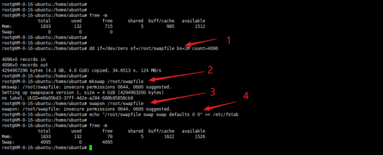 Linux服务器内存不够用？试试添加swap分区吧