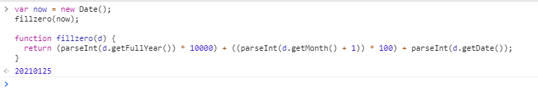 js通过parseInt巧妙将日期补零