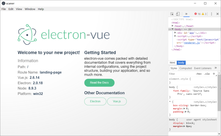 搭建electron-vue